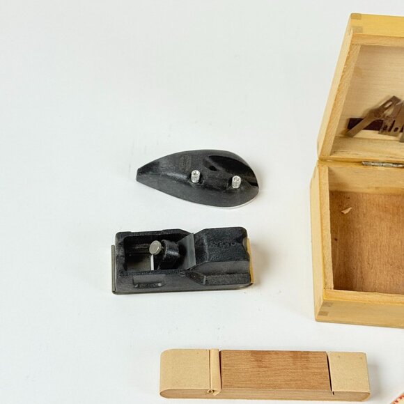 Vintage X-Acto Workshop Crafting Tools Kit Wooden Box Blades Incomplete Set - Picture 3 of 11